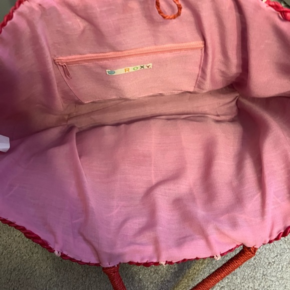 Pink Woven Roxy Tote Bag - Picture 4 of 4